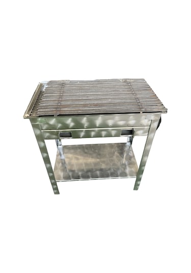 Köfteci Mangalı 35 X 70 Cm Paslanmaz Maksi Boy Sehpalı