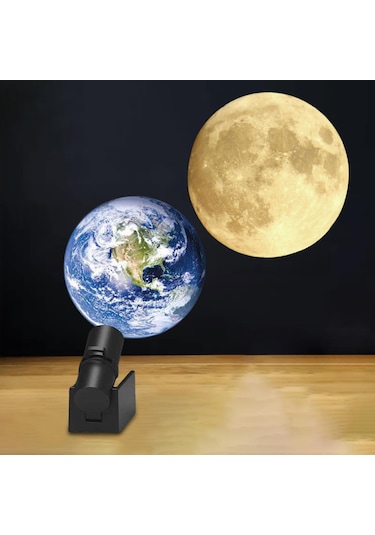Homyl Projektör Işığı Usb Powered Dünya-ve-ay-lensi Dünya Ve Ay Lensi Diğer