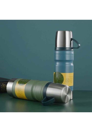 Kapris Çelik 3lü Termos Seti 680 Ml Mavi Kap-290 Mavi