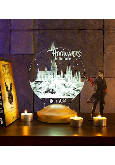 Kişiye Özel Harry Potter Hogwarts Led Lamba