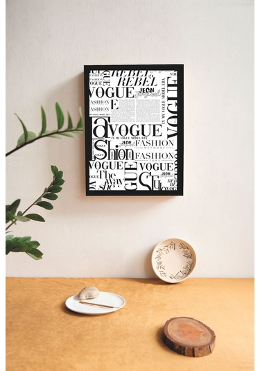 Modern Sanatsal Bohem Temalı Ahşap Çerçeve Görünümlü Mdf Tablo