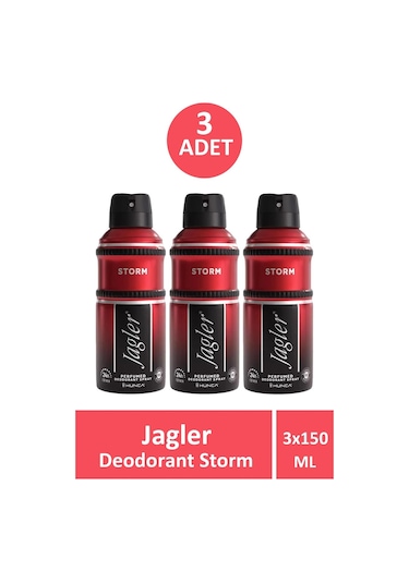 Jagler Storm Erkek Sprey Deodorant 150 ML x 3