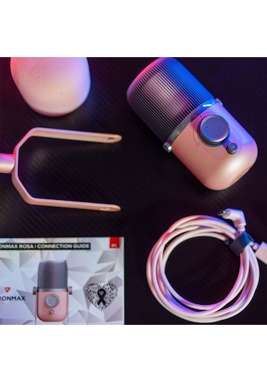 Thronmax MDrill Rosa Pembe 96 kHz 24 bit Profesyonel Mikrofon