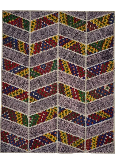 Patchwork El Dokuma Anadolu Halısı – Spring (424473438)