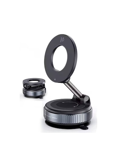 Manyetik Vakumlu Katlanır Araç Telefon Tutucu Ayna-cam-araba Magsafe Araç Tutucu X68 1