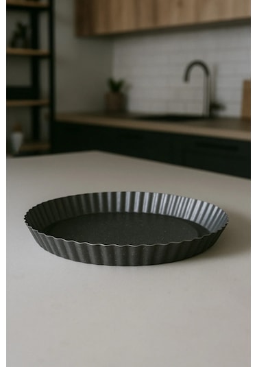 Polochef Akasya Granit Torte, Turta, Kek Kalıbı 28 Cm Siyah Siyah