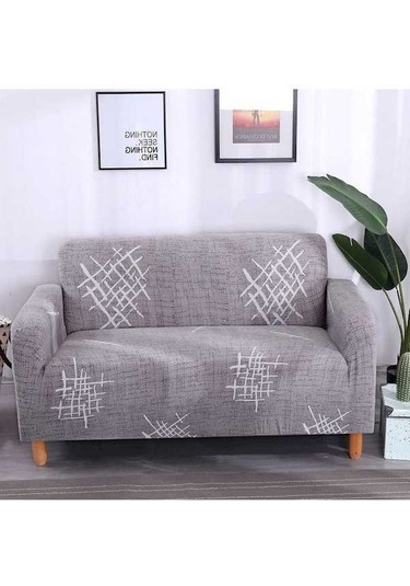 Novahub Çok Renkli Polyester Kanepe Kılıfı - 1-4 Kişilik Boyut Seçenekleri, Gümüş Gri, Kolay Montaj, Yastık Kılıfı Dahil Gümüş Gri