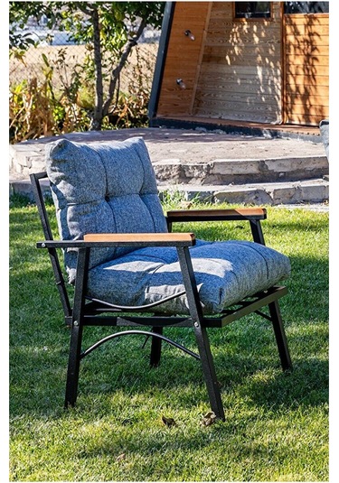 Btkconsept Tarz Model 2+1+1 Masa Bahçe Balkon Takımı Gri