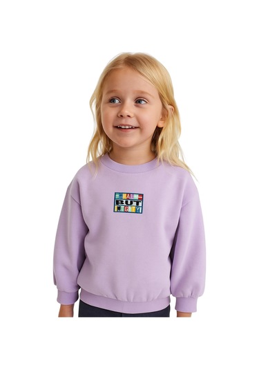 Kız Çocuk Sweatshirt Mor