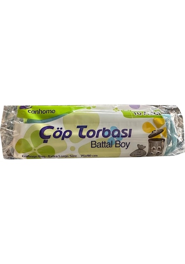 Canhome Battal Boy Çöp Torbası 10'lu Mavi 75 x 90 CM