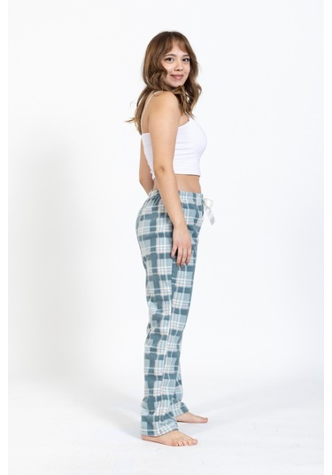 Kadın Polar Kışlık Eşofman Alt Waynap Polar Alt- Turkuaz