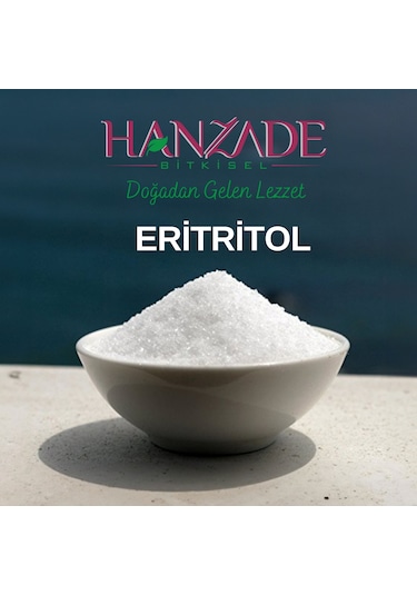 Hanzade Bitkisel Eritritol Doğal Toz Tatlandırıcı 1 KG