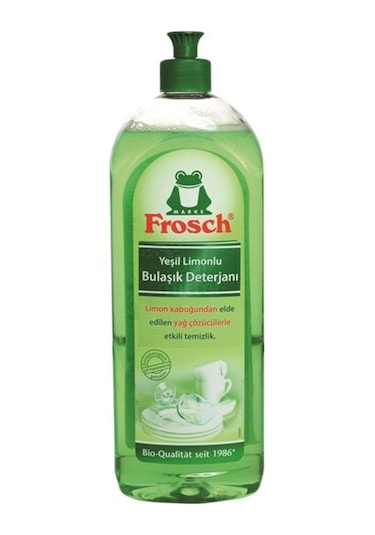 Frosch Yeşil Limonlu Elde Sıvı Bulaşık Deterjanı 750 ML