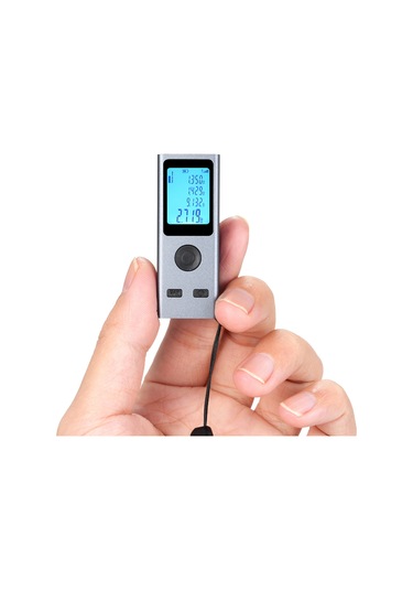 Lepmerk Mini 30m Dijital Akıllı Lazer Uzaklık Ölçer Koyu Gri