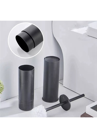 Tuvalet Fırçası Ve Tutucu Seti Banyo Temizleme Fırçası Ev-altın Altın