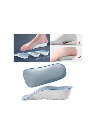 Suntek 2 Adet Görünmez Topuk Kaldırma Uçları Uzun 3,5-cm