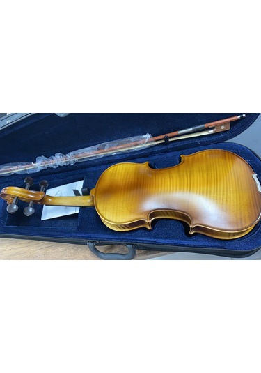 Swing Sv-444 Mat Cila Komple Abanoz Aksamlı-4/4 Tam Boy Keman Set