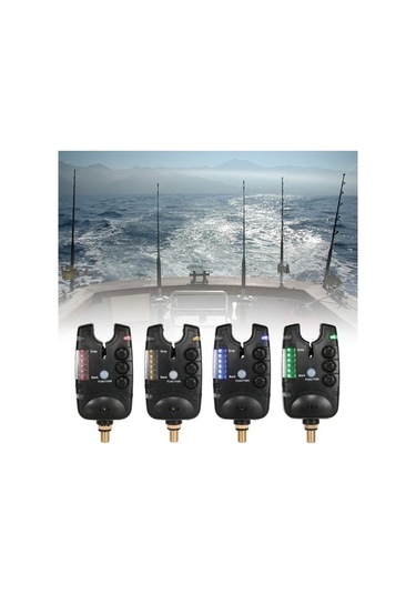 Artfulabode Ve Uyarı Ton Titreşim Su Skycıty Sistemi, Ses Sazan Yüksek Performanslı Led İçin Hassas Geçirmez Balıkçılık Alarmı 6-xd