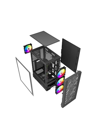 Powerboost A700B 750W 80+ Bronze Mid Tower Oyuncu Bilgisayar Kasası