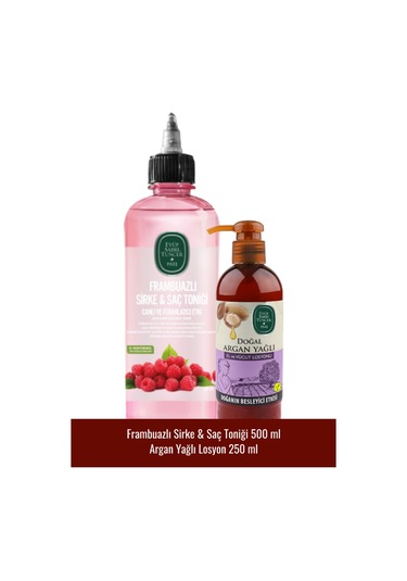 Eyüp Sabri Tuncer Frambuazlı Sirke & Saç Toniği 500 ML + Argan Yağlı Vücut Losyonu 250 ML