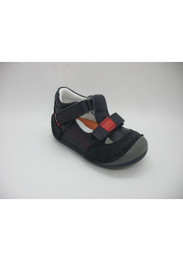 Angelokids Perlina 01102 Doğal Deri Ortopedik Ilk Adım Ayakkabısı 18-21 (429131442) Lacivert - Siyah