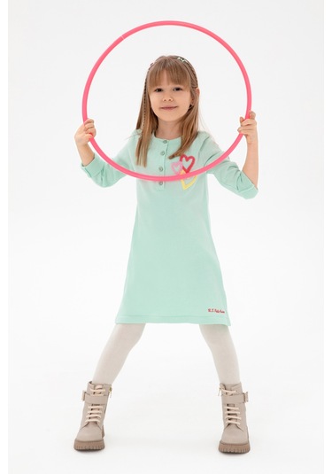 U.s. Polo Assn. Kız Çocuk Su Yeşili Elbise Triko 50297180-vr048 Su Yesılı Su Yeşili