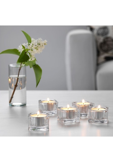 Tealight Mumluk, Cam, 5x5 Cm Acı Kahverengi