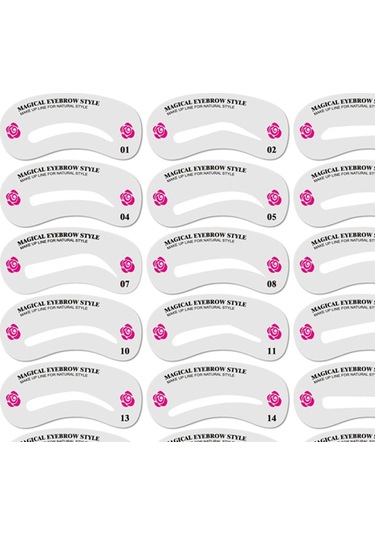 Suntek Kaş Pudrası Damga Şekillendirme Kiti, Kaş Şablonları