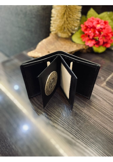 Adalet Bakanliği Rozetli Hakiki Deri Cüzdan