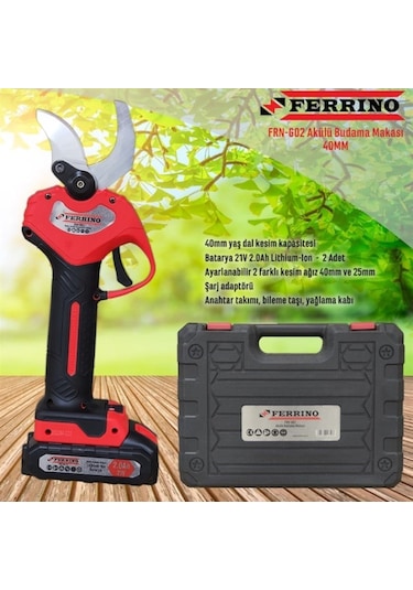 Ferrino G02 40mm Akülü Budama Makası Sensörlü 21v 2.0ah