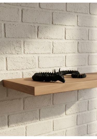Siyah Hareketli Ejderha Figürü Esnek Gövdeli Dekoratif Tasarım 60 Cm