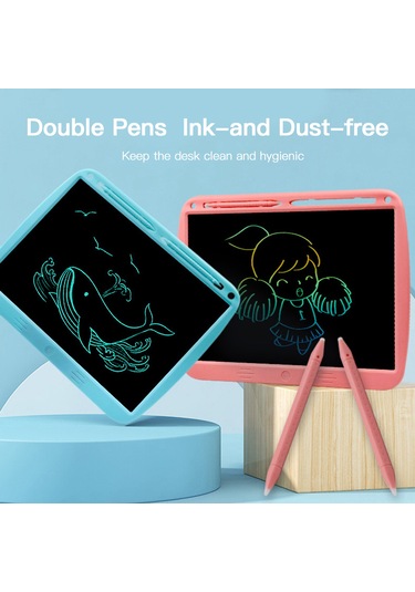 Xindoker "usb Şarjlı 15 İnç Renkli Çocuk Yazı Tahtası - Akıllı Ekran, Kolay Silme, Taşınabilir"