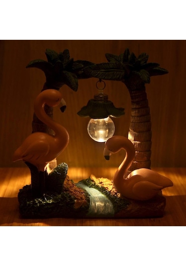 Flamingo Işıklı Biblo Masa Lambası Flamingo Kutulu Kupa