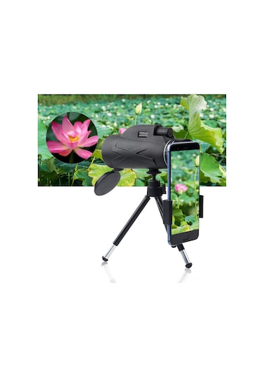 Samdoo 80x100 Bak4 Prisma Yüksek Çözünürlük Monoküler Teleskop - Su Geçirmez, Telefon Tutucu Ve Tripod İle