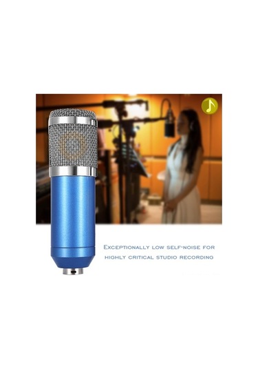 Fortunelane Profesyonel Kondenser Mikrofon - Yüksek Çözünürlüklü Ses, Beyaz, Bilgisayar, Ktv, Stüdyo İçin