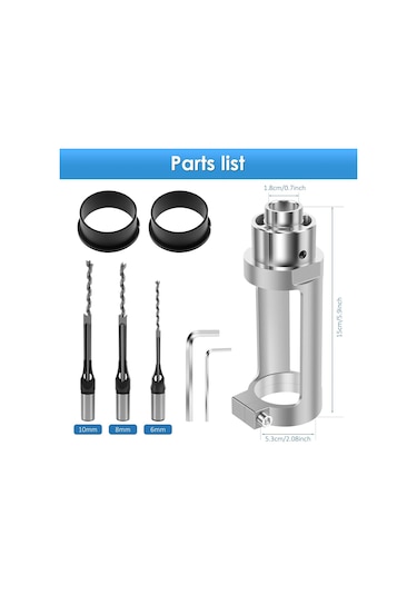 Xurunkeji Matkap Uçlu Kare Delik Matkap Ucu Adaptörü, Kesme Aparatı, Delik Matkabı Sabitleme Tutucu, Ahşap İşleme İçin Elektrikli Alet