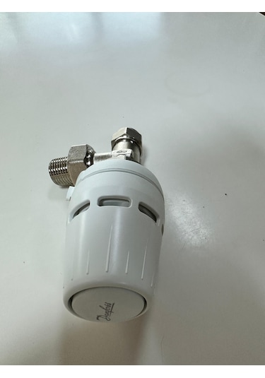 Danfoss 1/2" Köşe Tip Termostatik Radyatör Vana Seti Pex Bağlantı