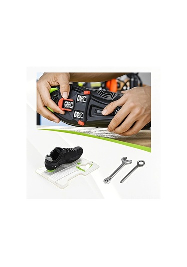 Samdoo Bisiklet Ayaklık Cleat Ayar Aracı - Yüksek Düşük Ayak İçin Yol Bisikleti, Mtb, Spd-sl, Look Keo Uyumlu Beyaz Çok Renkli
