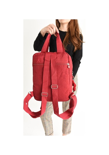 İki Fonksiyonlu Sırt Ve El Çantası Ultra Hafif Kırmızı Model:571-5h - Kırmızı