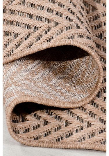 Sierra Halı Jüt Hasır Görünümlü Modern Kilim Ve Yolluk, İnce Bukle Dokuma Bej