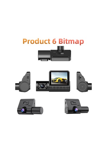 Neevoyu 3 Kameralı Araç Kaydedici - 1080p Full Hd, Gece Görüşü, Hareket Algılama, Döngü Kayıt, 2 İnç Ekran, Dahili Mikrofon, Siyah Dahili Li-poly Batarya