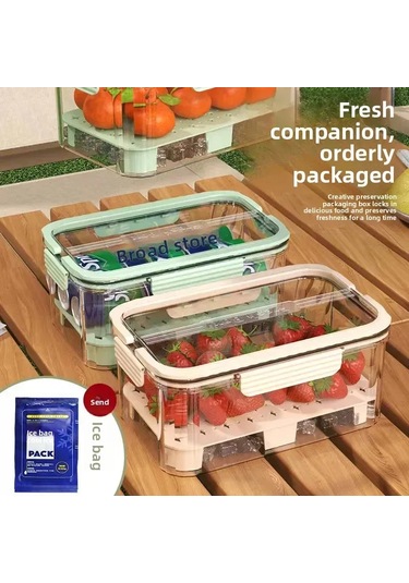 Konesam Küçük Pembe Tasma Dışarıda Kullanıma Uygun Mutfak Şekeri, Meyve Ve Bento Kutusu Sıcak/soğuk Saklama Kapasitesi İle Taşınabilir Muhafaza Kutusu Diğer