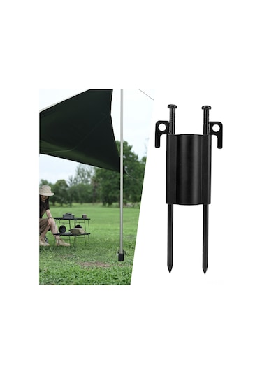 Xindoker Kamp Çadırı Çubuğu Tutucusu, Alüminyum Ve Bakır, 25-33mm Uyumlu, Çift Taraflı Çivi Delikleri, Ayarlanabilir Somun, Rüzgar Direnci, Hafif Ve Dayanıklı Diğer