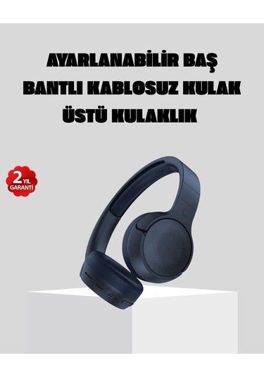 Ceylan Adam Kablosuz Bluetooth Kulaklık 5.0 18 Saat Kullanım Dinamik Sürücü Siyah