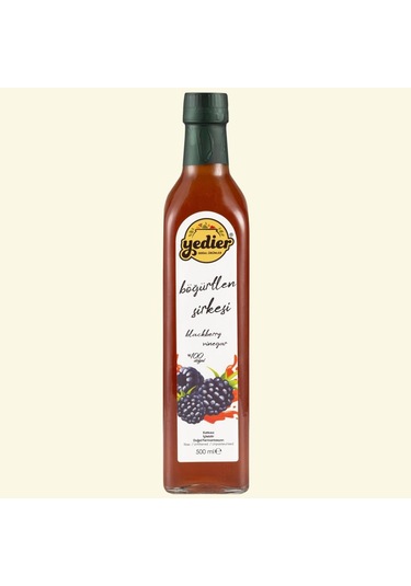 Yedierİçilebilir Doğal Fermantasyon Katkısız Böğürtlen Sirkesi 500 ML