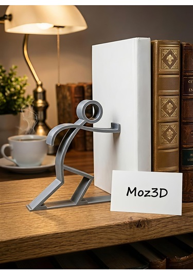 Stickman Figürlü Kitap Tutucu Modern Ve Eğlenceli Tasarım