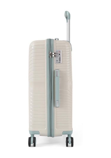 Ççs 5239 Polipropilen Orta Boy Valiz Beyaz-mavi Beyaz - Mavi