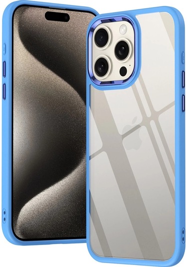 Mepa Apple, Uyumlu iPhone 15 Pro Max Kılıf Power Silikon - Lila Najmaddin standart