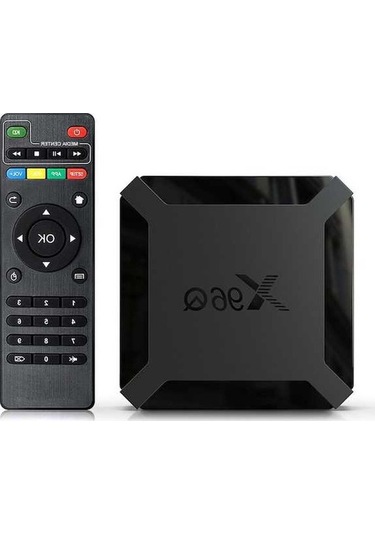 Moly Android 10 X96q Tv Kutusu Allwinner H313 4k 3d Dijital Medya Oynatıcı Siyah