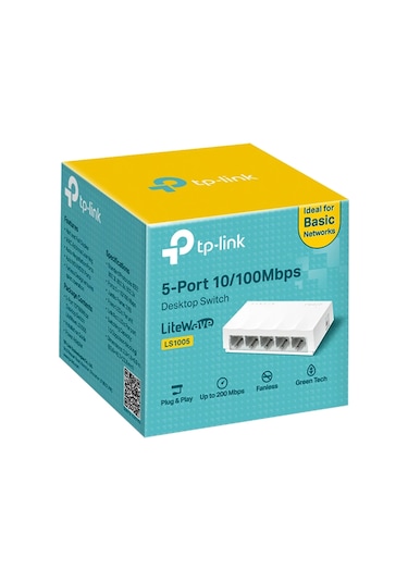 Tp-Link LS1005 5 Port 10 / 100 Mbps Ethernet Switch